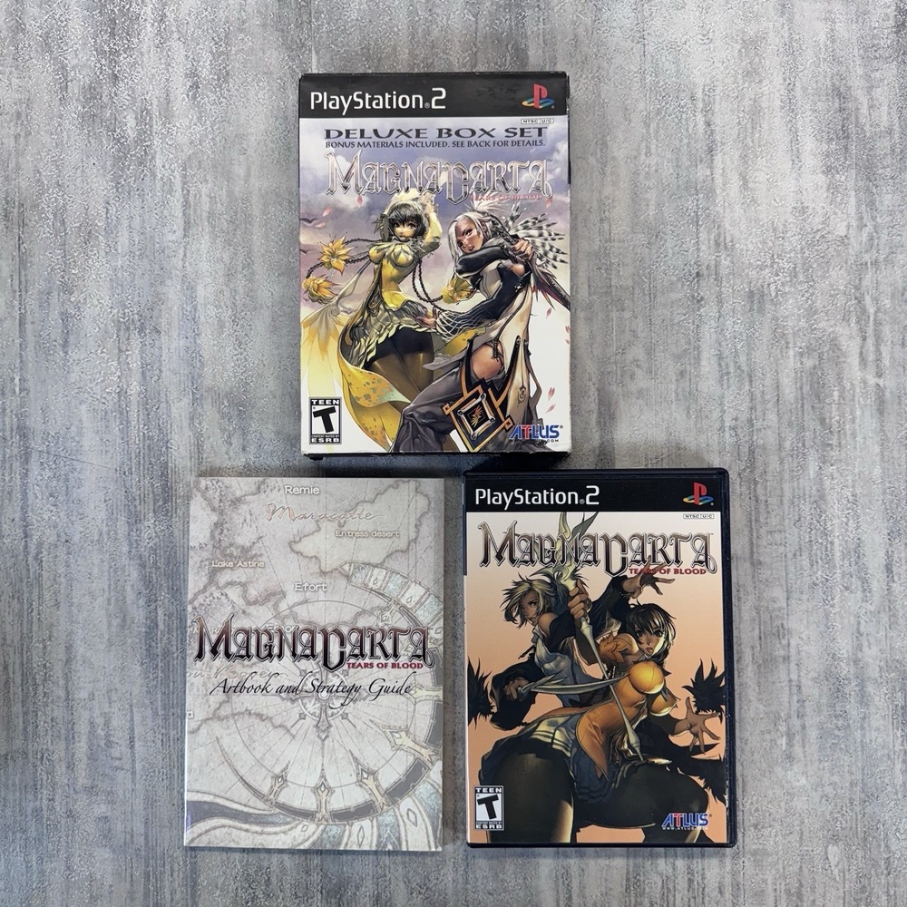 No Game Disc Playstation PS2 Magna Carta Tears of Blood Deluxe Box Set VGC